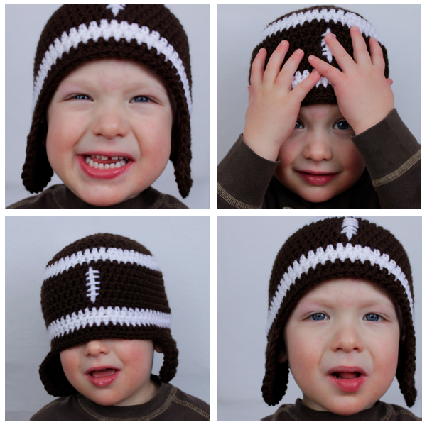 Crochet football hat 2025