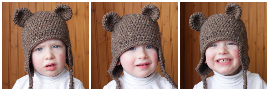 Crochet Bear Hat Pattern - Sizes Newborn to Adult 