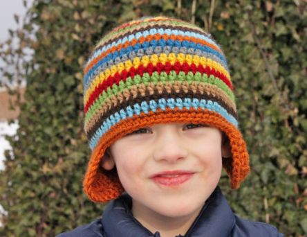 Crocheted Scrappy Hat