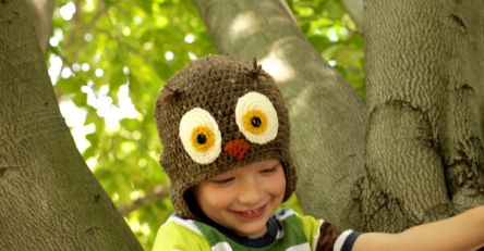 Free Crochet Owl Hat Pattern by Micah Makes