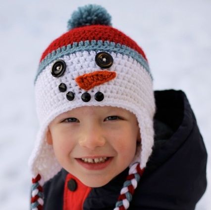 Crochet Snowman Hat Pattern
